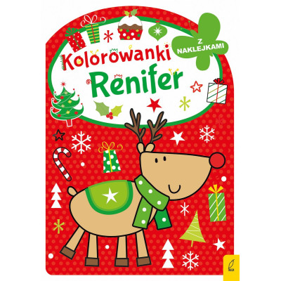 Renifer. Kolorowanka z wykrojnikiem | Polska Półka