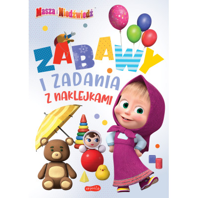 Masza i Niedźwiedź. Zabawy i zadania z naklejkami 2 | Polska Półka
