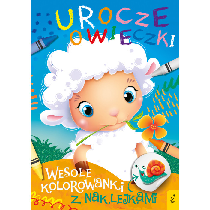 Urocze owieczki. Wesołe kolorowanki z naklejkami | Polska Półka
