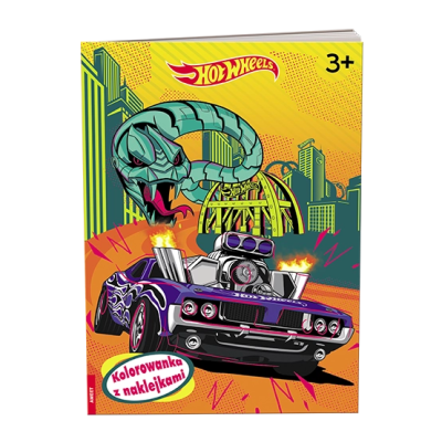 Mattel Hot Wheels Kolorowanka z naklejkami NA-1602 | Polska Półka