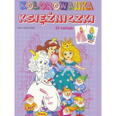Księżniczki. Kolorowanka | Polska Półka