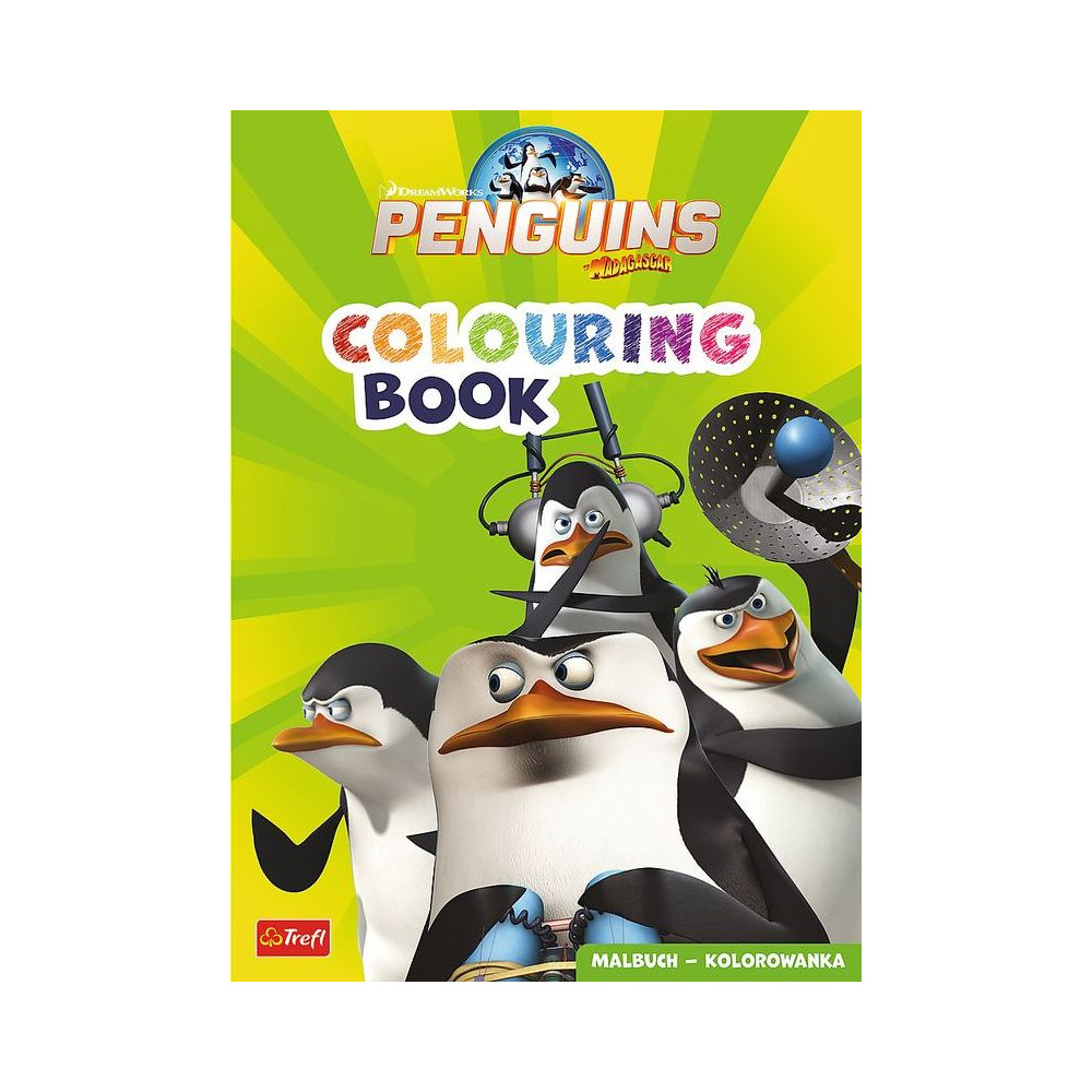 Pingwiny z Madagaskaru. Kolorowanka. Malbuch. Colouring book. The Penguins of Madagascar | Polska Półka