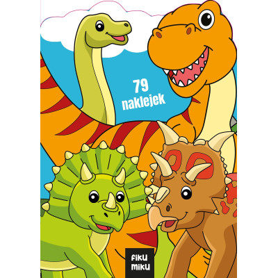 Dino i przyjaciele. Prahistoryczna gady. Kolorowanka z wykrojnika FIKU MIKU | Polska Półka