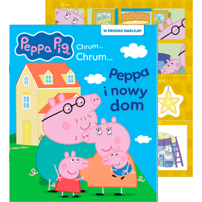 Nowy dom Peppy. Activity z naklejkami. Świnka Peppa. Chrum... Chrum... | Polska Półka
