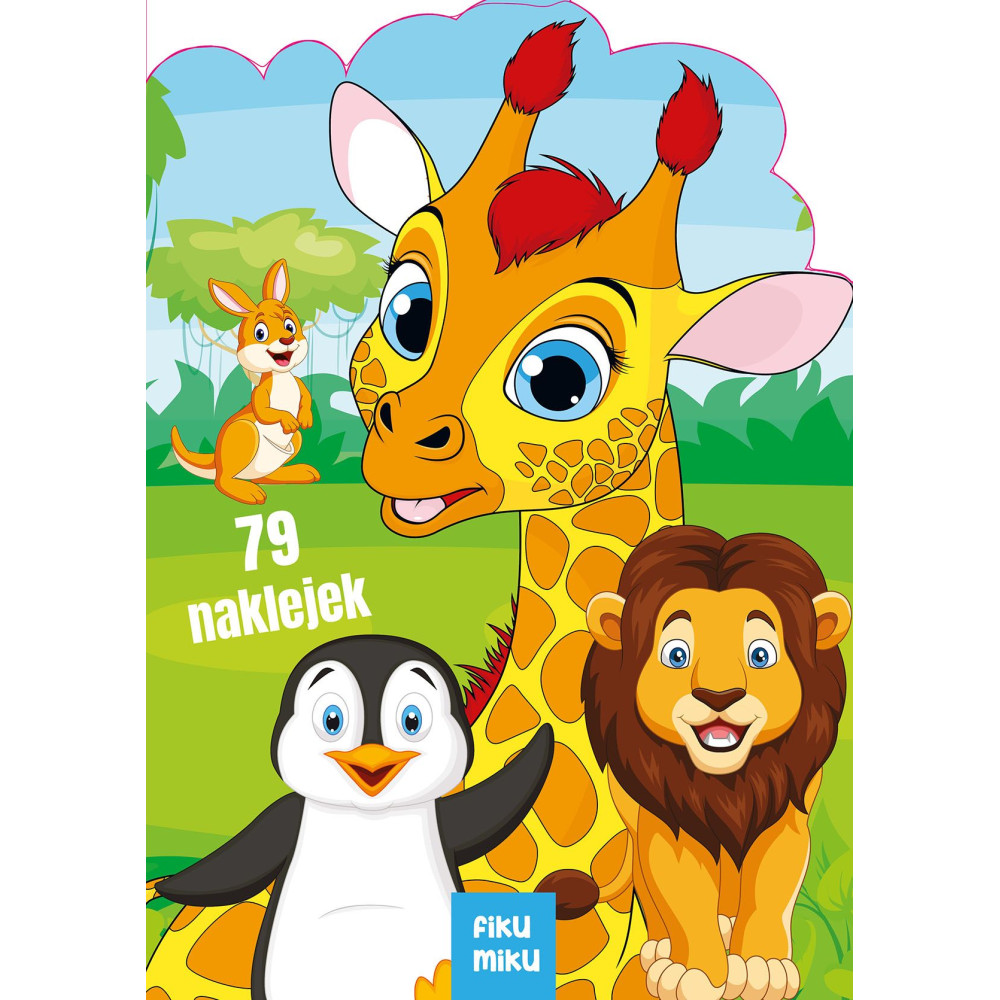 Żyrafa i przyjaciele. Wycieczka do zoo. Kolorowanka z wykrojnika FIKU MIKU | Polska Półka