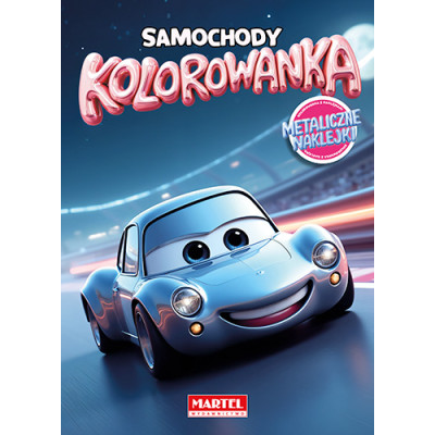 Samochody. Kolorowanka z naklejkami metalicznymi | Polska Półka
