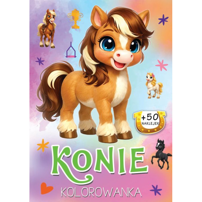Konie. Kolorowanka | Polska Półka