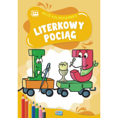 Moja kolorowanka Literkowy pociąg | Polska Półka