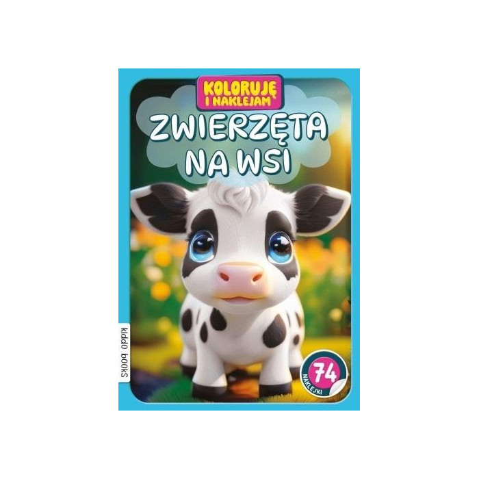 Zwierzęta na wsi. Koloruję i naklejam | Polska Półka