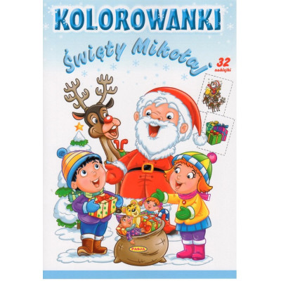 Święty Mikołaj. Kolorowanki | Polska Półka