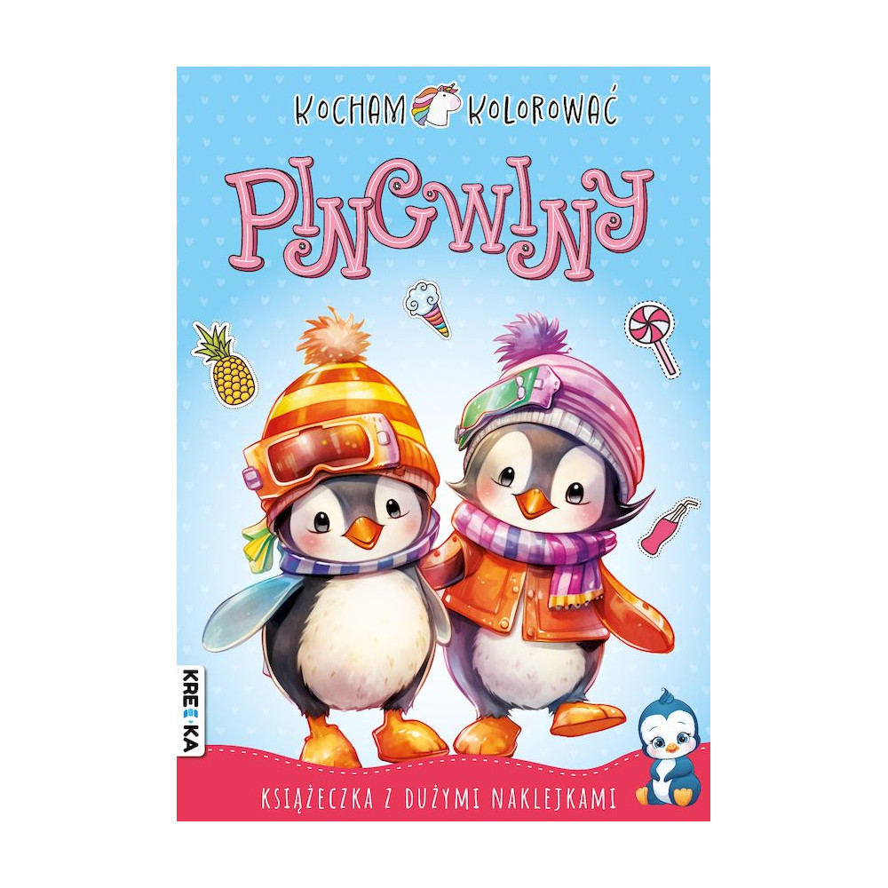 Pingwiny. Kocham kolorować | Polska Półka