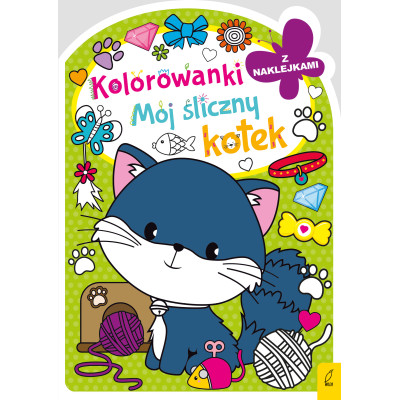 Mój śliczny kotek. Kolorowanka z wykrojnikiem | Polska Półka