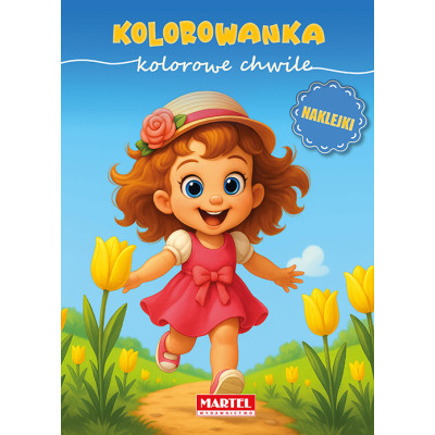 Kolorowe chwile. Kolorowanka z naklejkami | Polska Półka