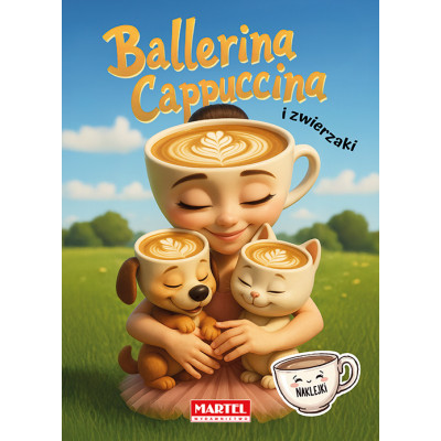 Ballerina Cappuccina i zwierzaki. Kolorowanka z naklejkami | Polska Półka