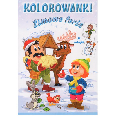 Zimowe ferie. Kolorowanki | Polska Półka