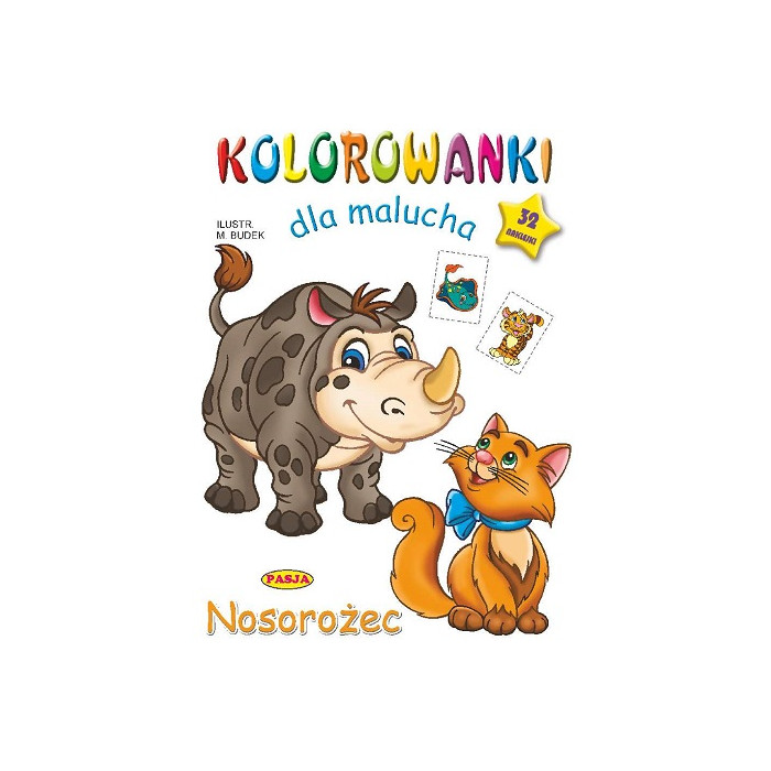 Nosorożec. Kolorowanki dla malucha | Polska Półka