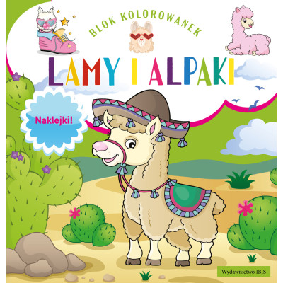 Lamy i alpaki. Blok kolorowanek | Polska Półka