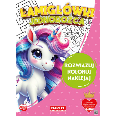 Łamigłówki jednorożca naklejkami | Polska Półka