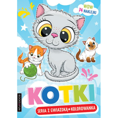 Kotki. Kolorowanka | Polska Półka
