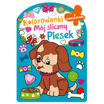 Mój śliczny piesek. Kolorowanka z wykrojnikiem | Polska Półka