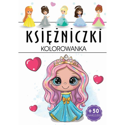 Księżniczki. Kolorowanka | Polska Półka